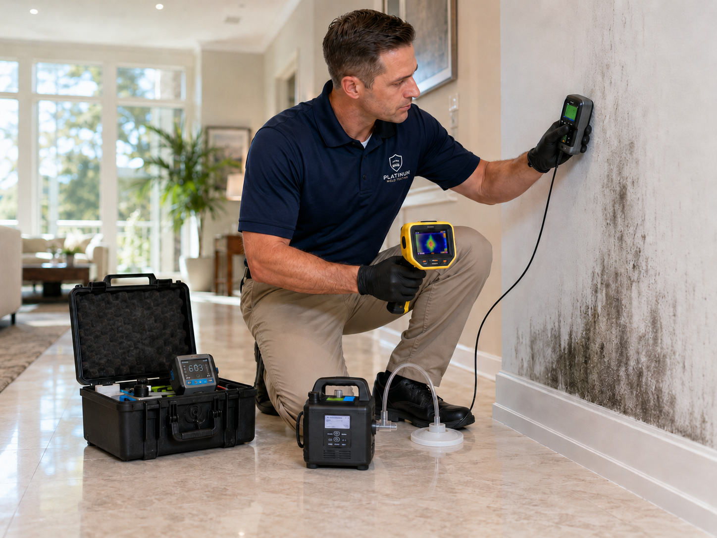 Step 03: Moisture & Mold Evaluation — Platinum Mold Testing